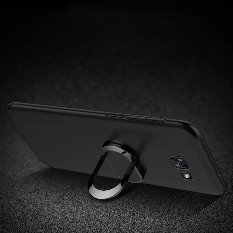 Чехол с кольцом на палец для Samsung Galaxy A9 Pro 2016 черный |