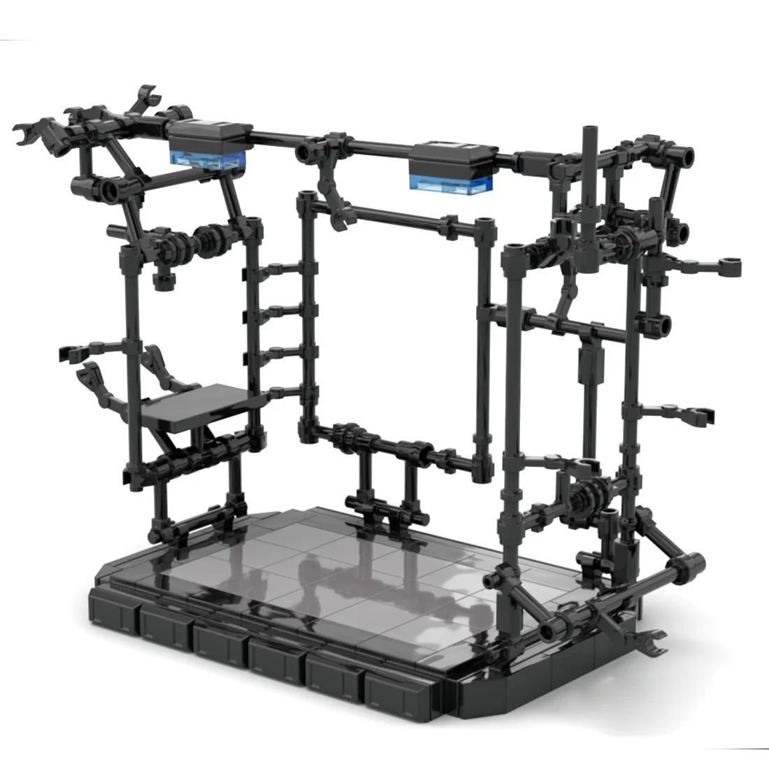 Soporte de exhibici&oacute;n para MOC Mecha, 212 piezas, bloques de construcci&oacute;n de part&iacute;culas peque&ntilde;as, juego de juguetes educativos-0