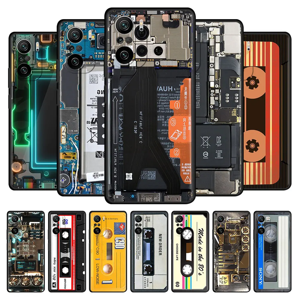 

Cool Retro Cassette Case For Xiaomi Redmi Note 9S 9 8 8T 7 10 Pro Silicone Sac 9C 9A 8A 7 7A K40 Soft Back Phone Cover