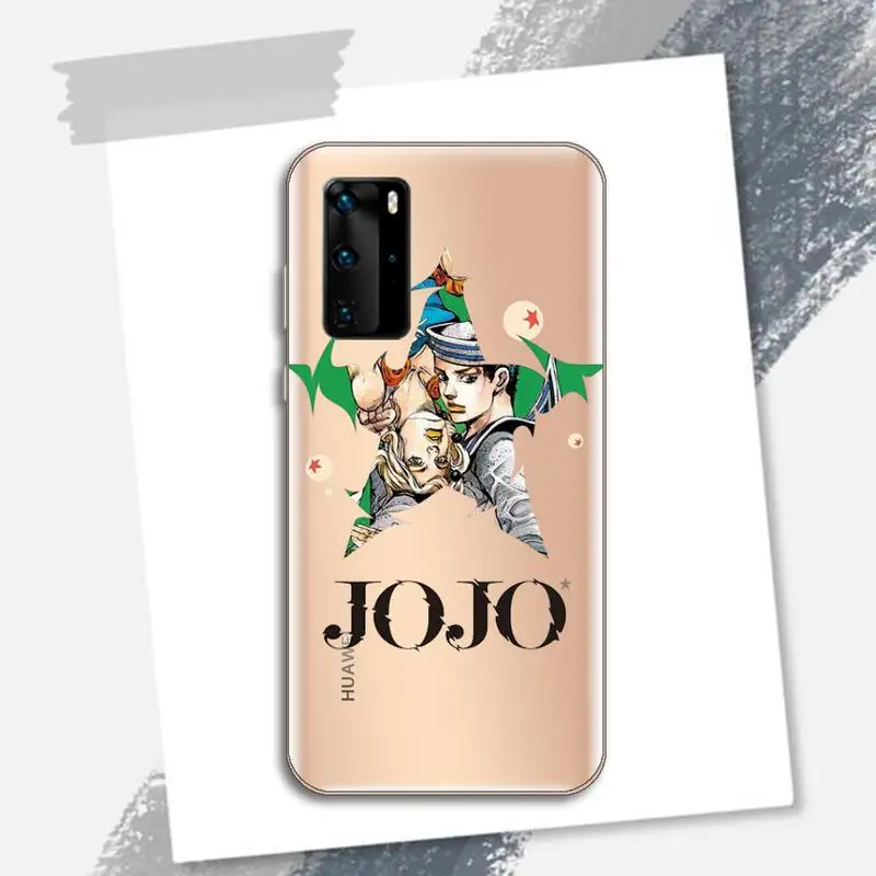 

JOJOS BIZARRE ADVENTURE JoJo Anime Phone Case Transparent for Huawei P honor 8 10i 20 30 40 smart 2019