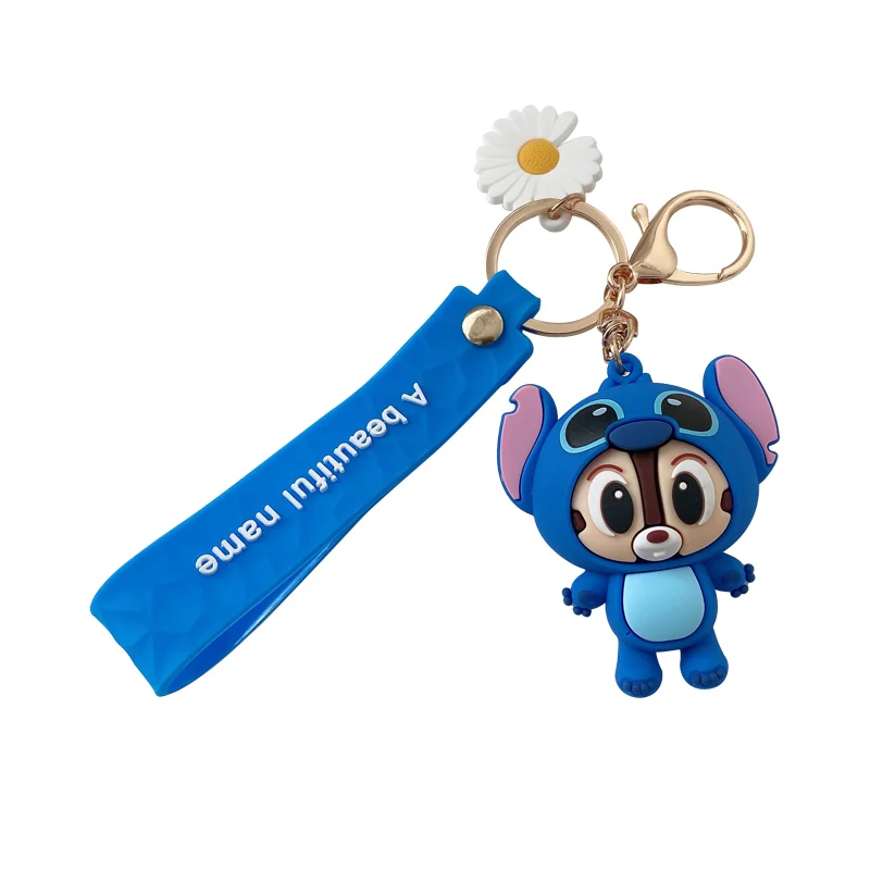 

The new animation budding keychain pendant couple cartoon bag keychain hanging cute net red creative hanging chain
