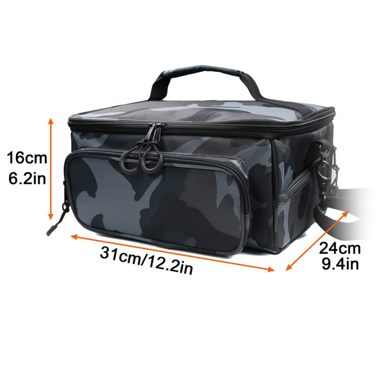 

3-color Camouflage Fishing Tackle Bag Fishing Pouch Large-capacity Camping Storage Bag Outdoor Sports Pack Fishing Storage Bag
