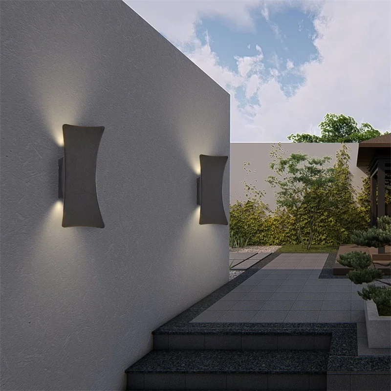 Уличное настенное бра AOSONG черное освещение для внутреннего дворика 220 В 110