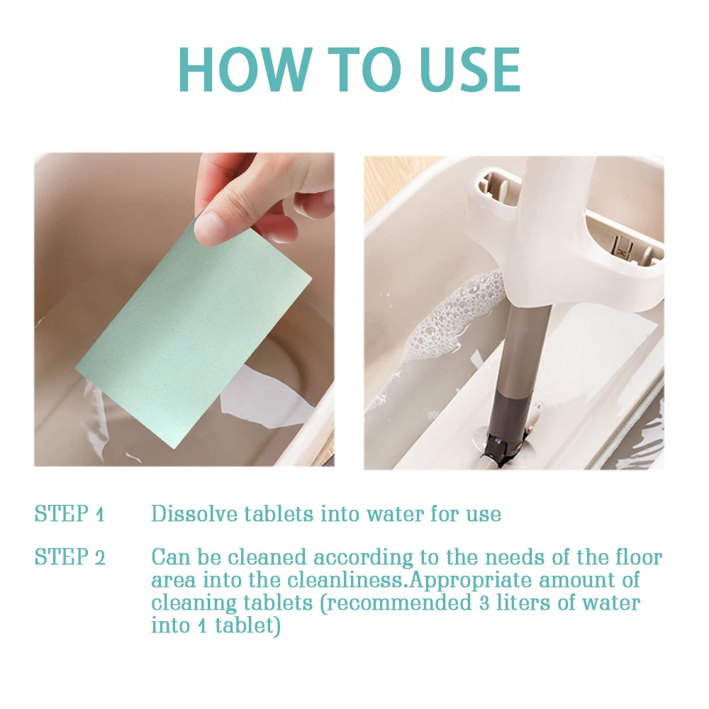 Шт. Мешок для чистки пола и таблетки все вокруг лист растворения бумаги чистка