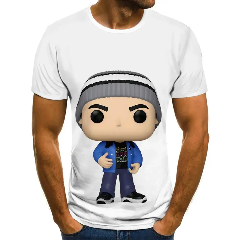 

Summer funny funko pop toy graphic t-shirts for men comfortable funko pop graphic boy's t-shirt kid's 3d white top
