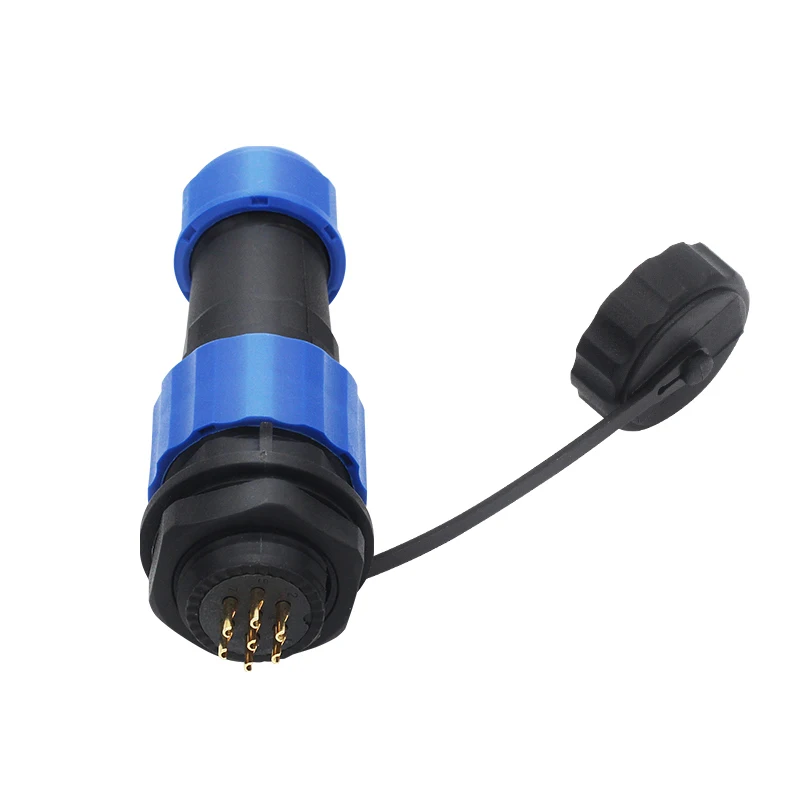 Waterproof connector SP16-2/3/4/5/6/7/8/9 pin plastic aviation socket plug wire terminal block welding type | Обустройство дома