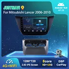 Автомагнитола с GPS, радио 1280*720P, Android 10,0, Автомагнитола для Mitsubishi Lancer 2006-2010, OBD, DSP, Auto Carplay, черный, без 2 din DVD