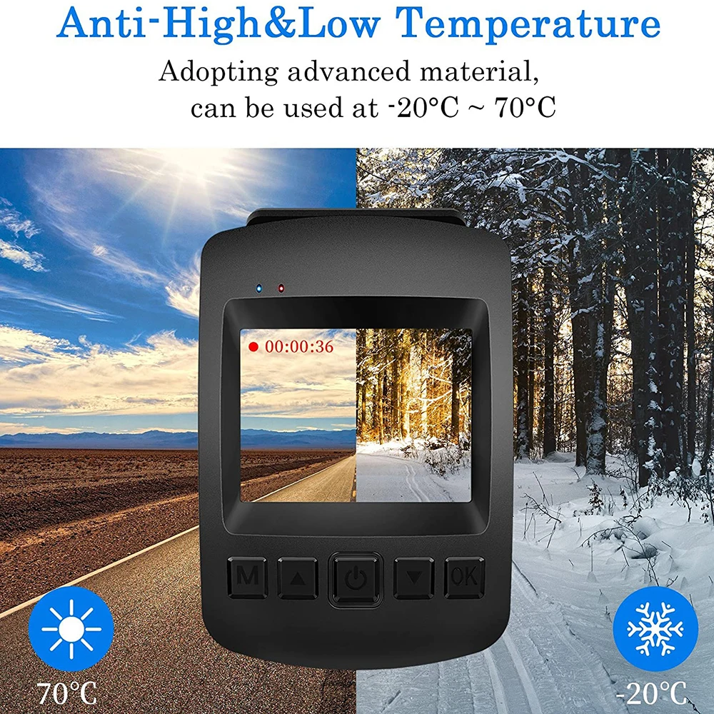 Автомобильный видеорегистратор Full HD 1080P Wi-Fi C8 2-дюймовый ЖК-дисплей цифровой с