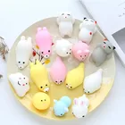 Kawaii Mochi мягкая упаковка мини животные мяч антистресс сжимаемые игрушки сжимаемые восстанавливающие форму снятие стресса сжимаемые игрушки домашние животные забавные подарки для детей