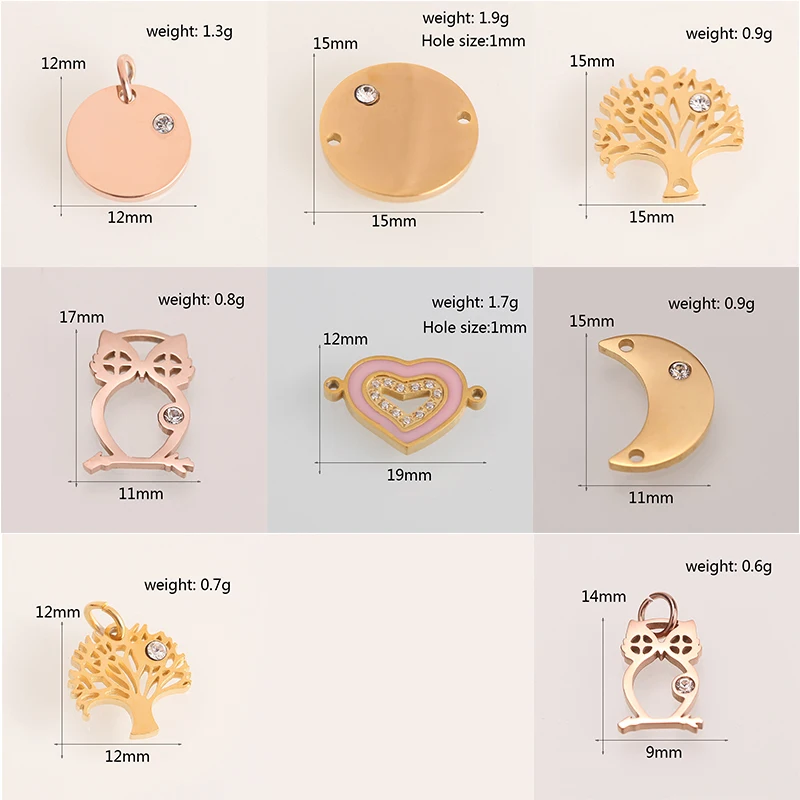Модная Золотая/стальная Геометрическая бирка из нержавеющей стали кулон в форме