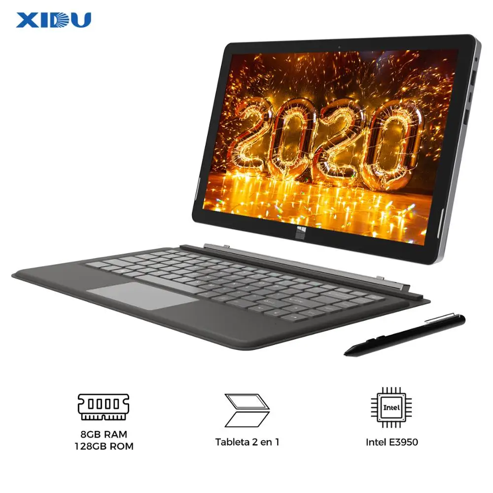 

XIDU PhilPad Laptop 13.3'' 2 in 1 Tablet Touchscreen Notebook Ultra Slim Mini PC Detachable Keyboard Multi Port for Business