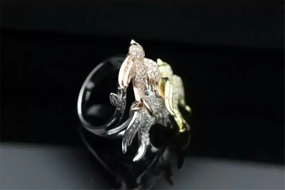 Xa315 Роскошные дизайнерские модные украшения из серебра 925 с цирконием, сияющие для дамы женщины милые и сладкие AG ON.