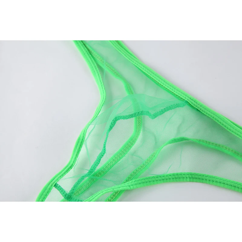 Стринги AIIOU мужские прозрачные сетчатые бикини трусы джоки гей сексуальное