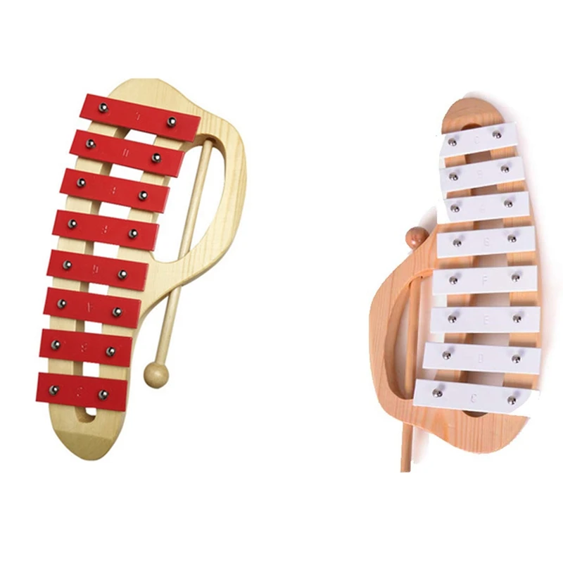 

Ксилофон ручной детонации с маллетами, 8 оттенков, алюминиевый лист, деревянный музыкальный инструмент, Дошкольная образовательная игрушка...