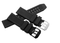 soft rubber watchband blackwhite 23mm waterproof silicone strap fits for luminox watch band accessories mens