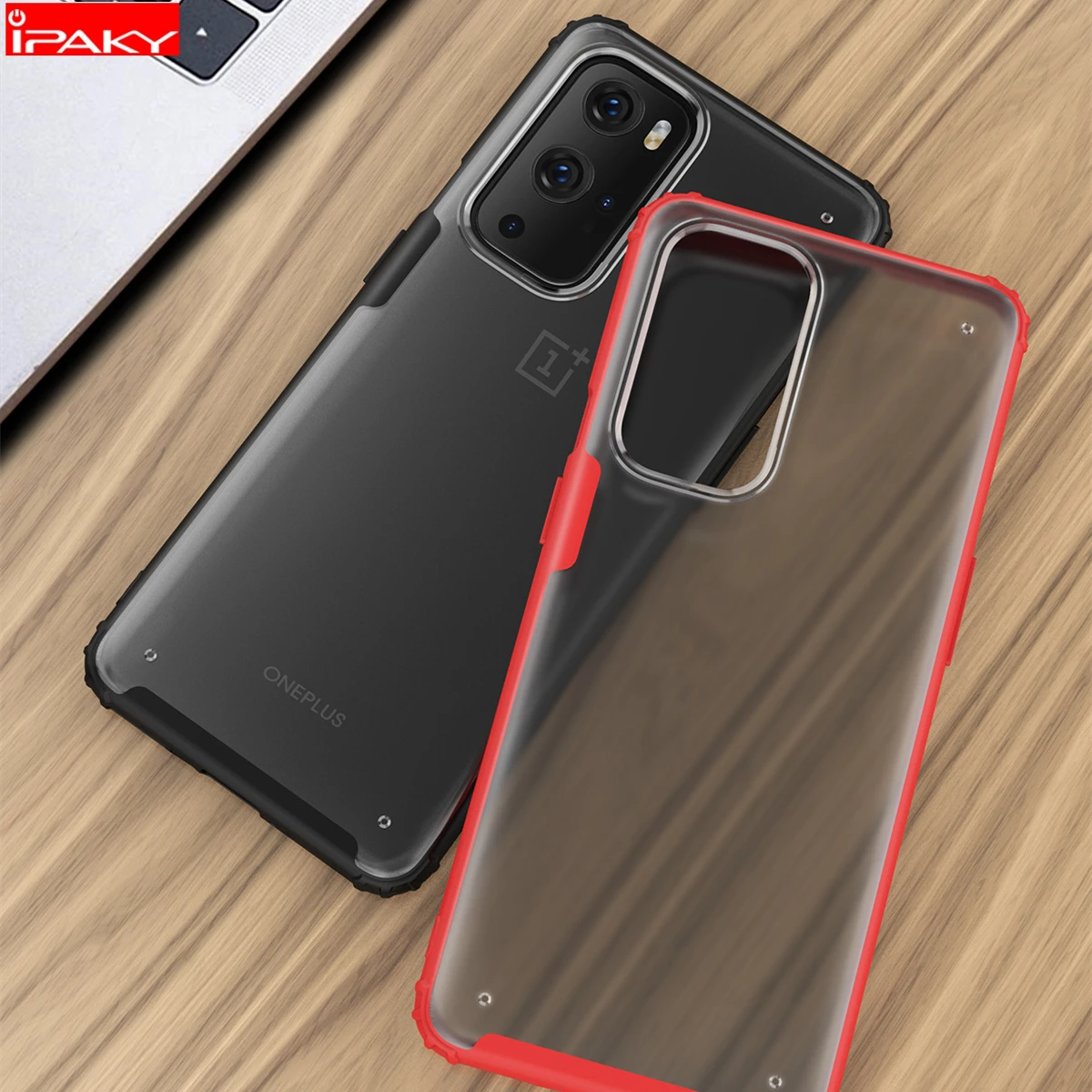 

IPAKY for OnePlus 9 Case Matte Transparent TPU PC Combined Case Shockproof Armor Cover for OnePlus 9 Pro Case