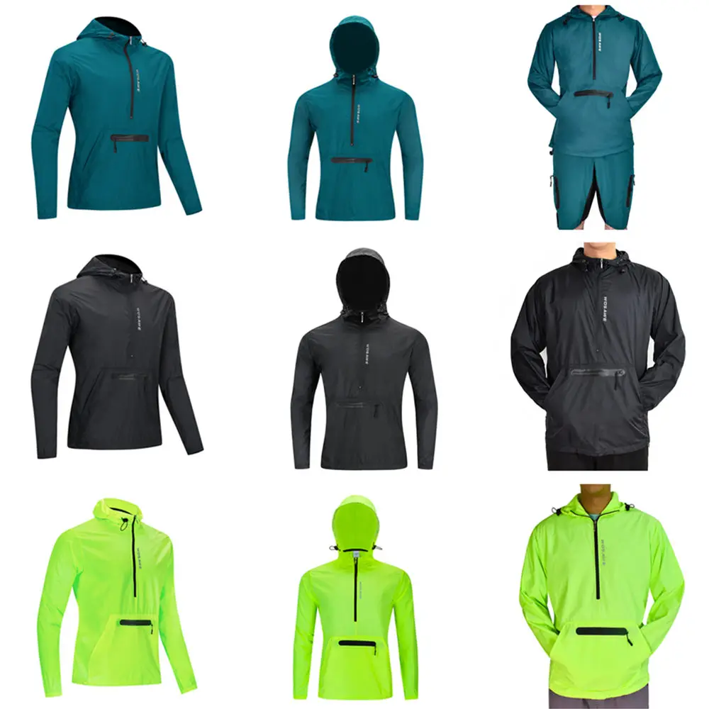 WOSAWE тонкие светоотражающие велосипедные куртки с капюшоном ветрозащитная