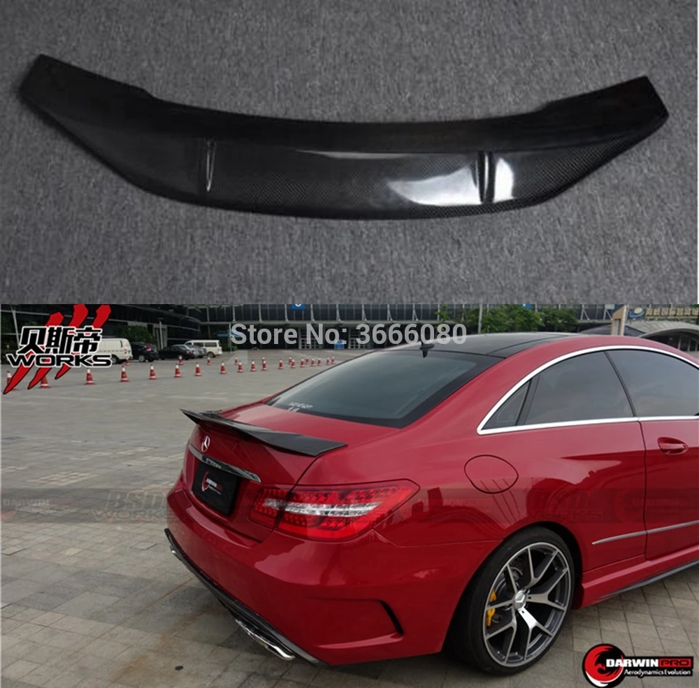 Задний спойлер из углеродного волокна крыло задний спойлер багажника для Mercedes E Class Coupe W207 C207 2010- E200 E250 E300 E350
