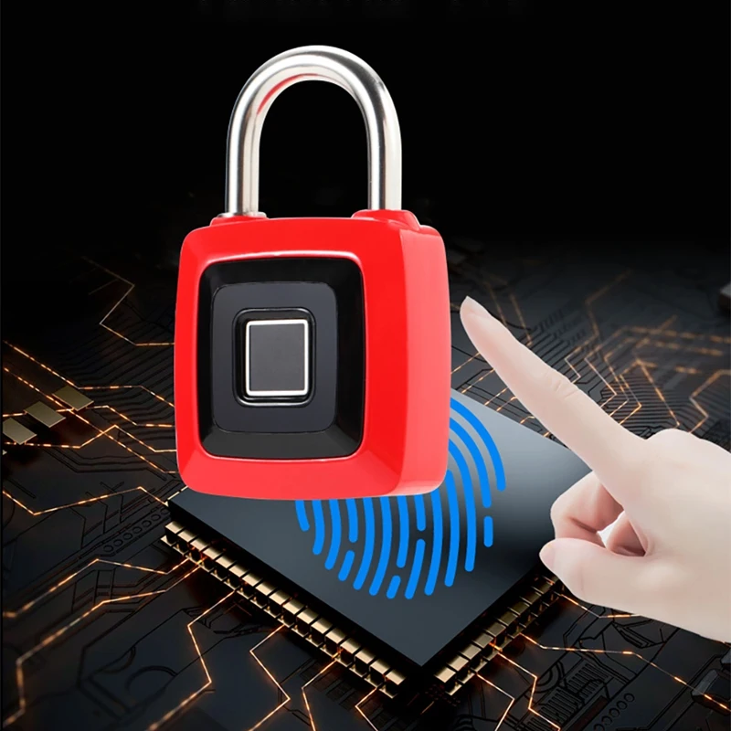 

Fingerprint Padlock Outdoor Smart Fingerprint Lock Door Lock Portable Home Lock USB Charging Anti-Theft School Lock