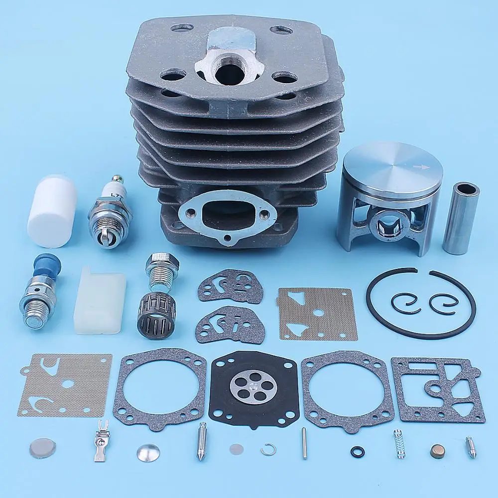 45 мм цилиндр подшипник поршня Carb комплект для HUSQVARNA 154 254 154XP 254XP бензопила свечи зажигания декомпрессии топливный фильтр Запасная часть