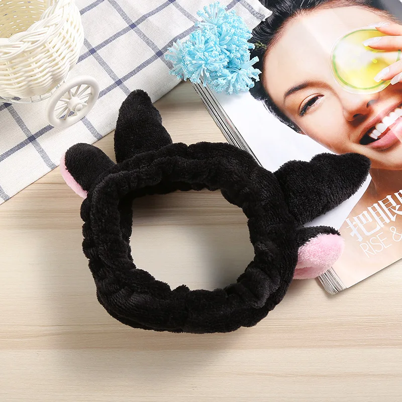 Новый женский обруч на голову с рогами модный Рождественский эластичный милый