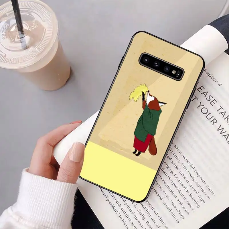 

YNDFCNB Fox bear Phone Case for Samsung S20 Ultra S10 S10e S8 S9 Plus S7 Edge Note 10 9 8 black soft TPU cove fundas