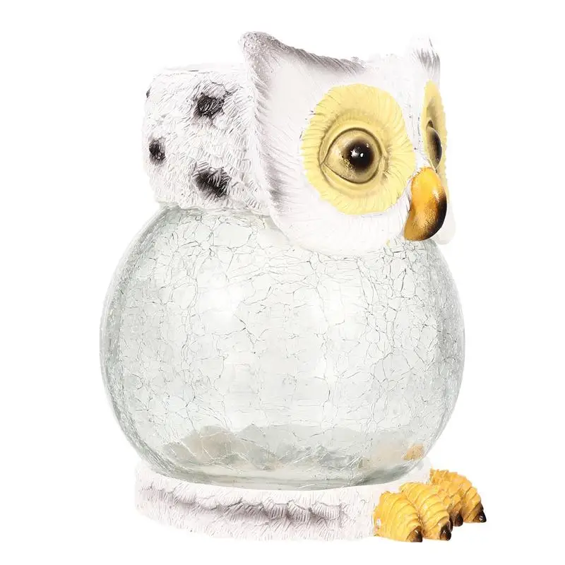 

1 Pc Practical Waterproof Lightweight Solar Lamp Night Owl Shape Light For Park Garden