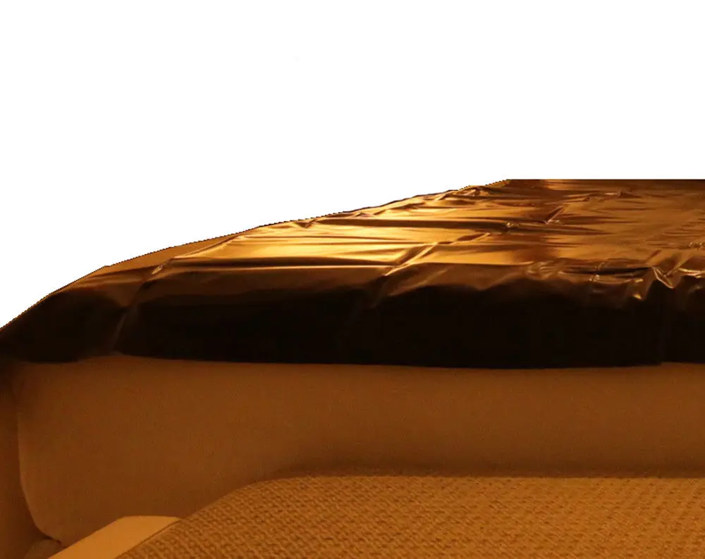 Черная постельная Простыня из ПВХ для пар влюбленных игр водонепроницаемые