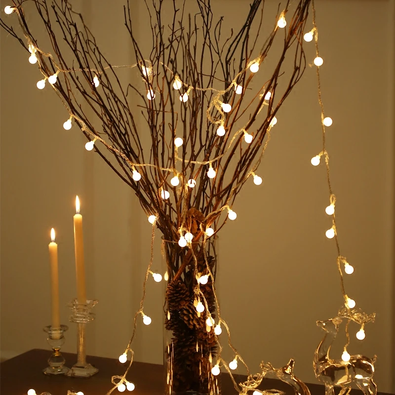 Фея светильник с 3 м и формирующая листы для кровли 4 10 AA Батарея светодиодные