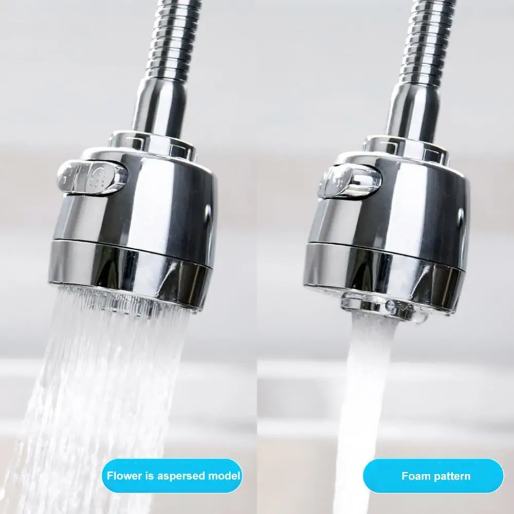 

360 Degree Flexible Nozzle Spout Water Saving Kitchen Sink Tap Faucet Extender