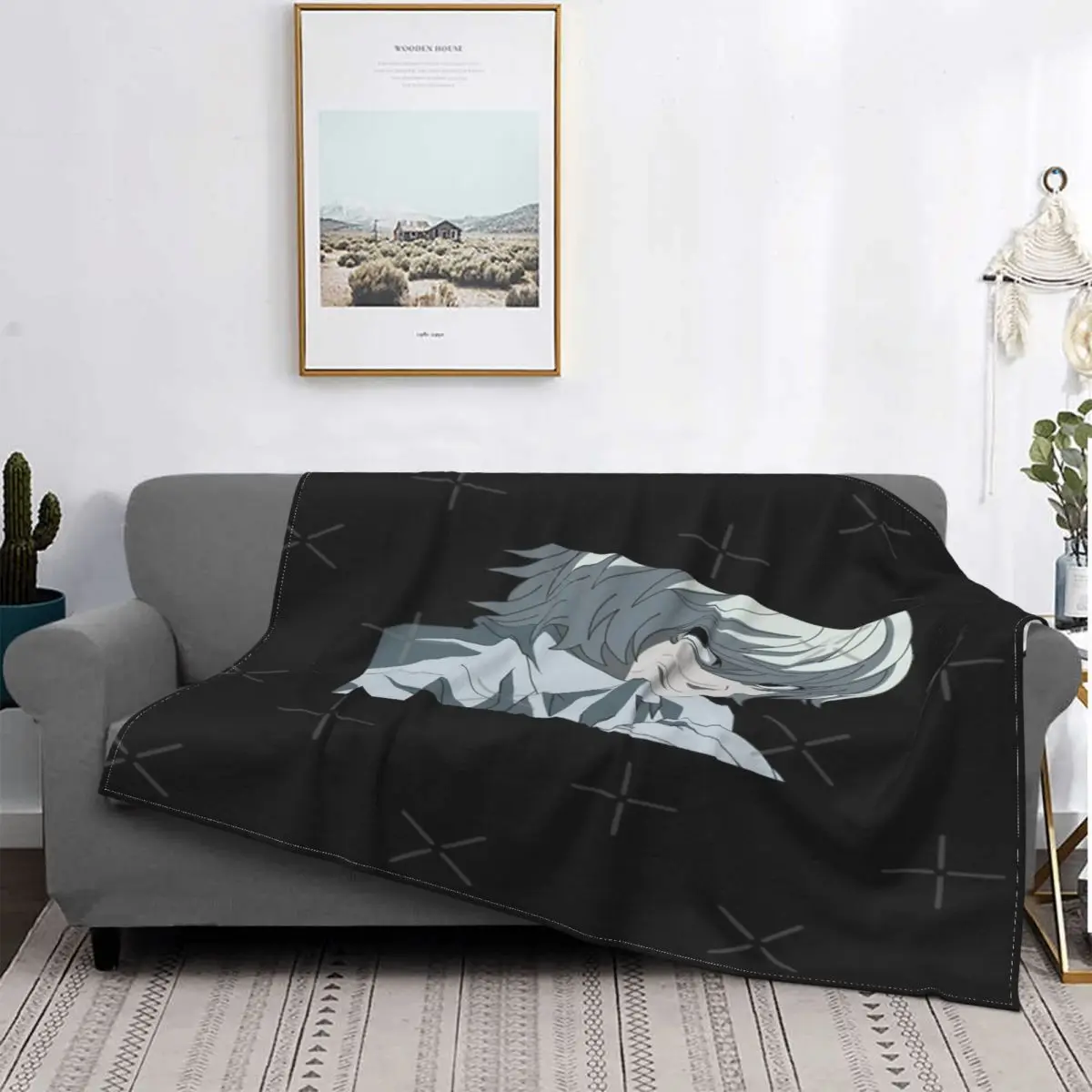 

Nate River-Manta a cuadros para cama, cubrecamas Kawaii para bebé