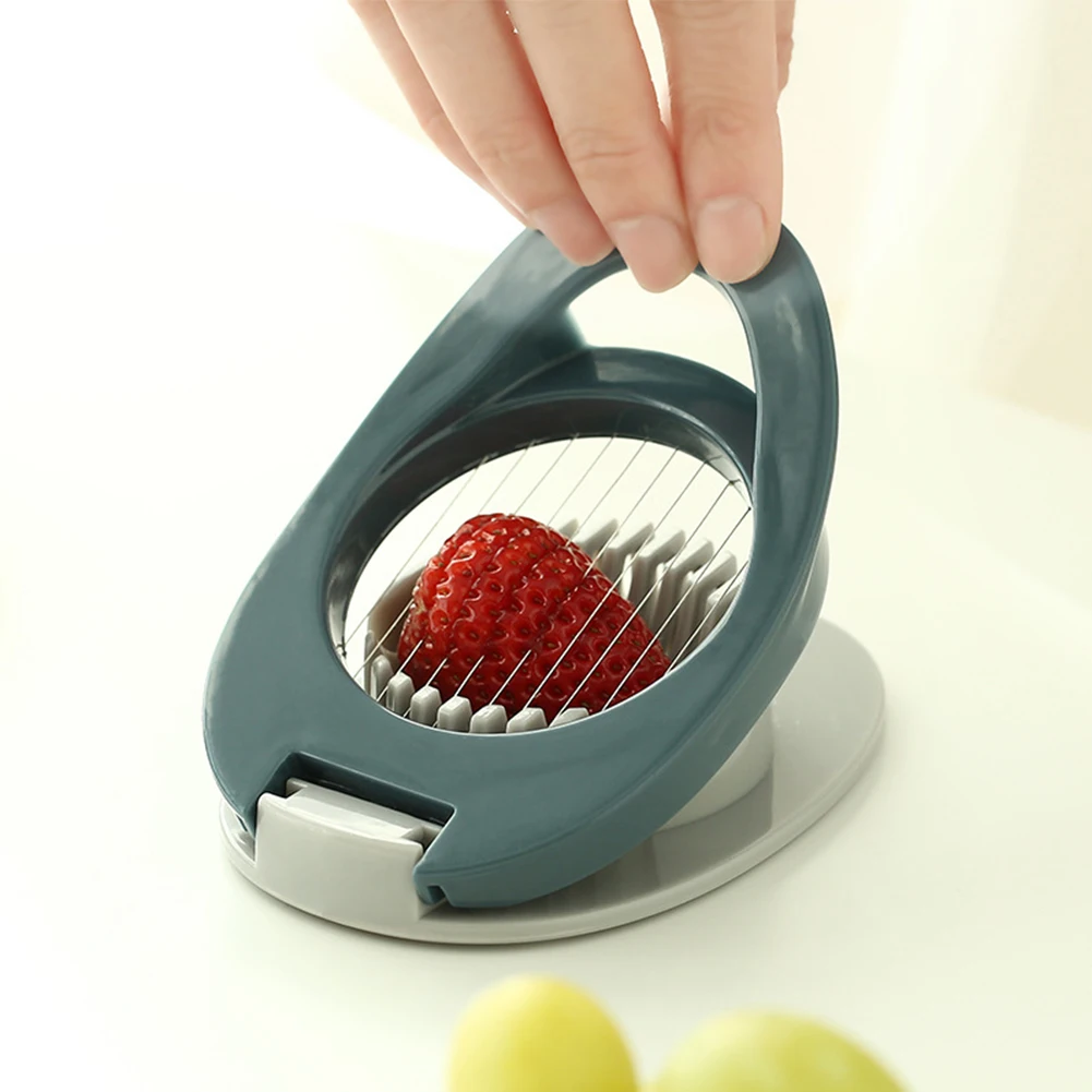 

Kitchen Egg Tools Fruit For Boiled Eggs Strawberry Cutter With Stainless Steel Wire Kitchen Gadgets And Accessories