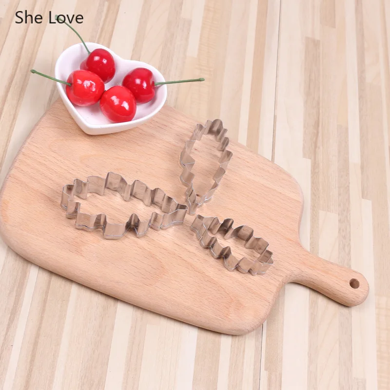 Формы Chzimade 3 шт./лот из нержавеющей стали в форме листа для полимерной глины резак