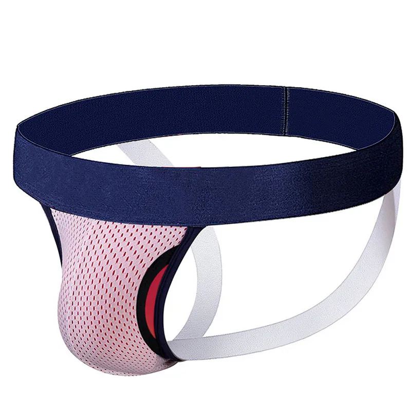 Мужские стринги с двойной сеткой дышащее отверстие мужское бикини сексуальное