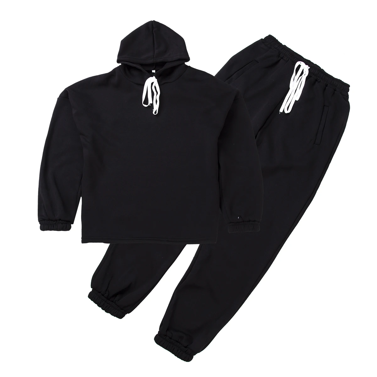 Женский свободный домашний костюм из 2 предметов спортивный с длинным рукавом