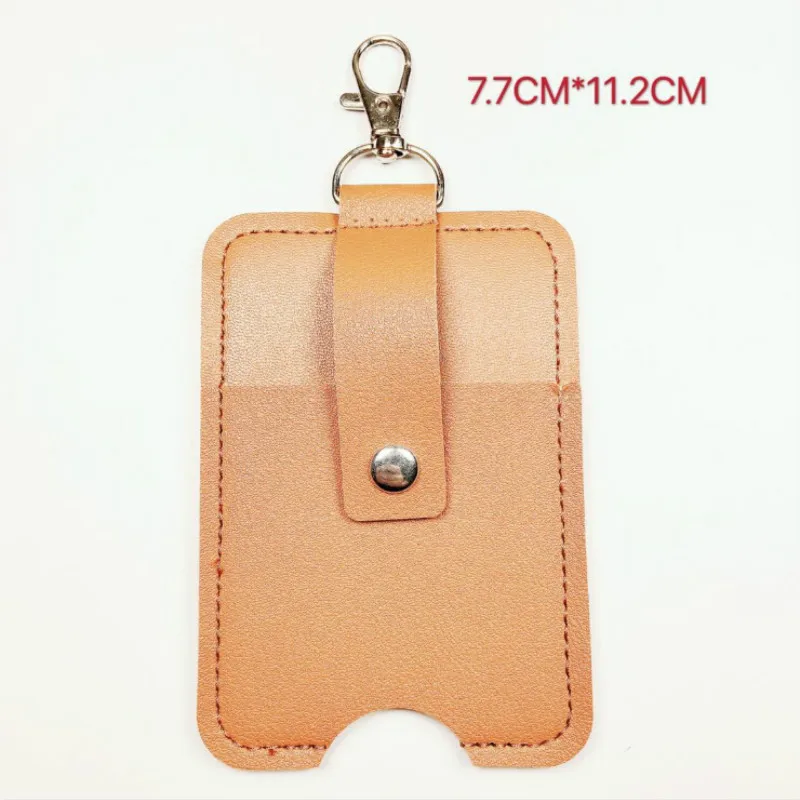 

Empty Hand Sanitizer Bottle And Keychain Set Holder Hand Sanitizer Leather Case Outdoor Portable Keychain Leather Case