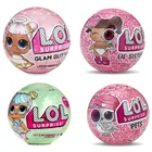 Новинка, большое блестящее платье-Распаковка, куклы лол, фигурки, экшн-игрушки 1356, развивающая Новинка для детей, подарок на день рождения и Рождество