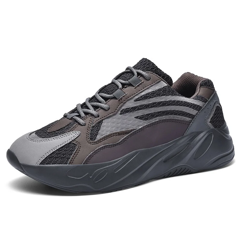 Кроссовки мужские для бега дышащие сетчатые удобные светящиеся повседневная
