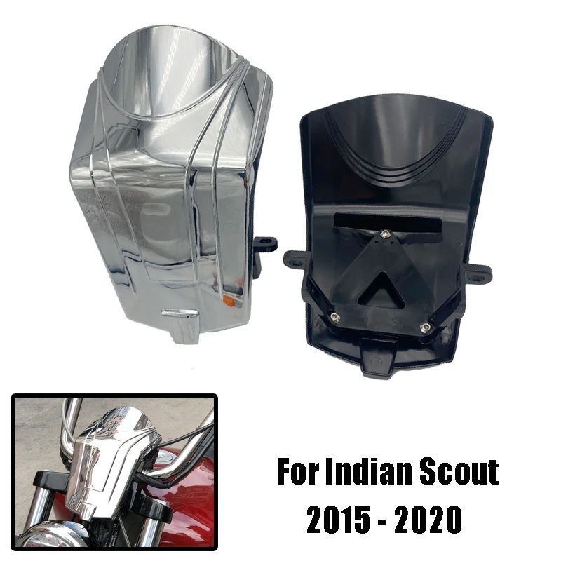

For Indian Scout Model Instrument Cover Electroplated Motorcycle Scout Three Trees Control Wiring Cover Chrome Plated Suitable