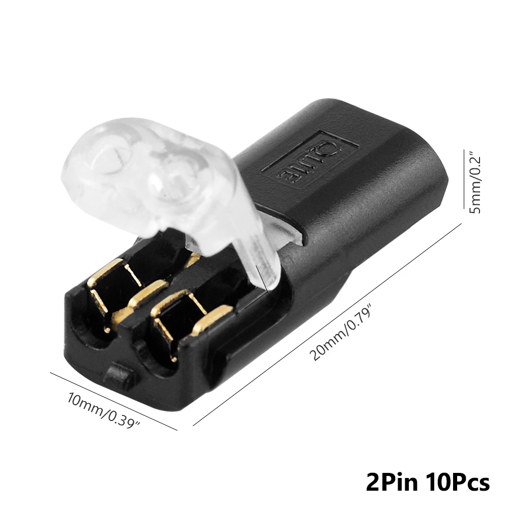 10 шт. 2 контактный подключаемый проволочный замок на скотче соединитель 22 20AWG