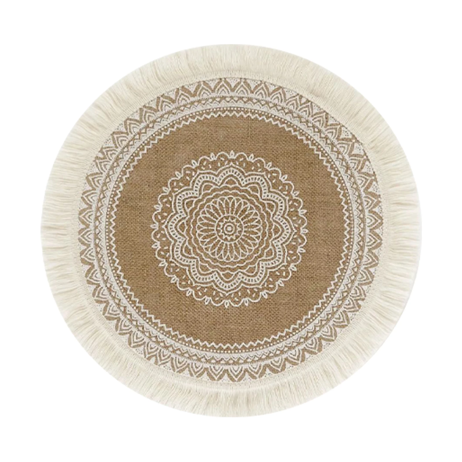 

Rattan Trivet Mats Table Mat Heat Insulation Handmade Cotton Flax Dining Table Non-Slip Placemat Heat Resistant Cup Coaster
