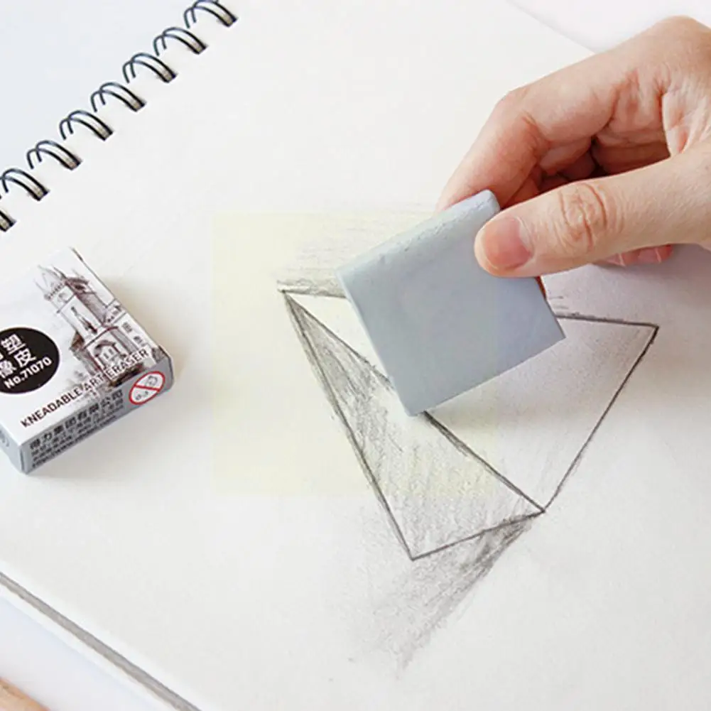 

1pc Plasticity Rubber Soft Eraser Wipe Highlight Kneaded Rubber For Art Pianting Design Sketch Drawing Plasticine Stationer C4u5