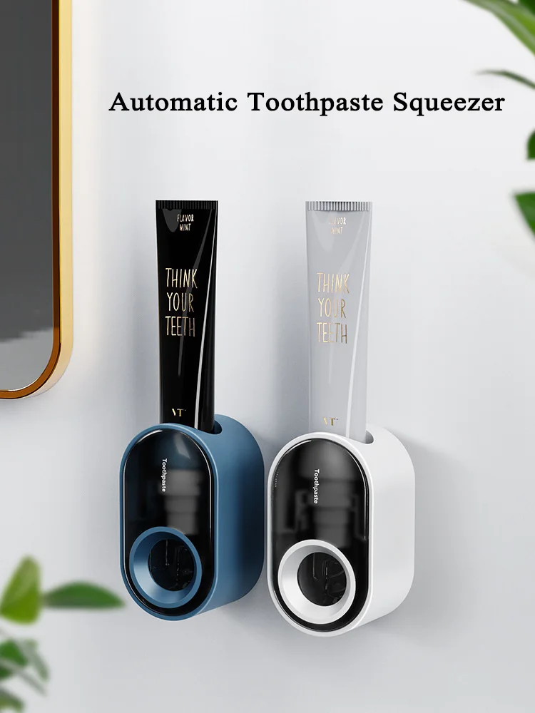 2021 fashion automatic toothpaste dispenser toothpaste squeezer wall mount toothpaste dispenser bathroom accessories set free global shipping