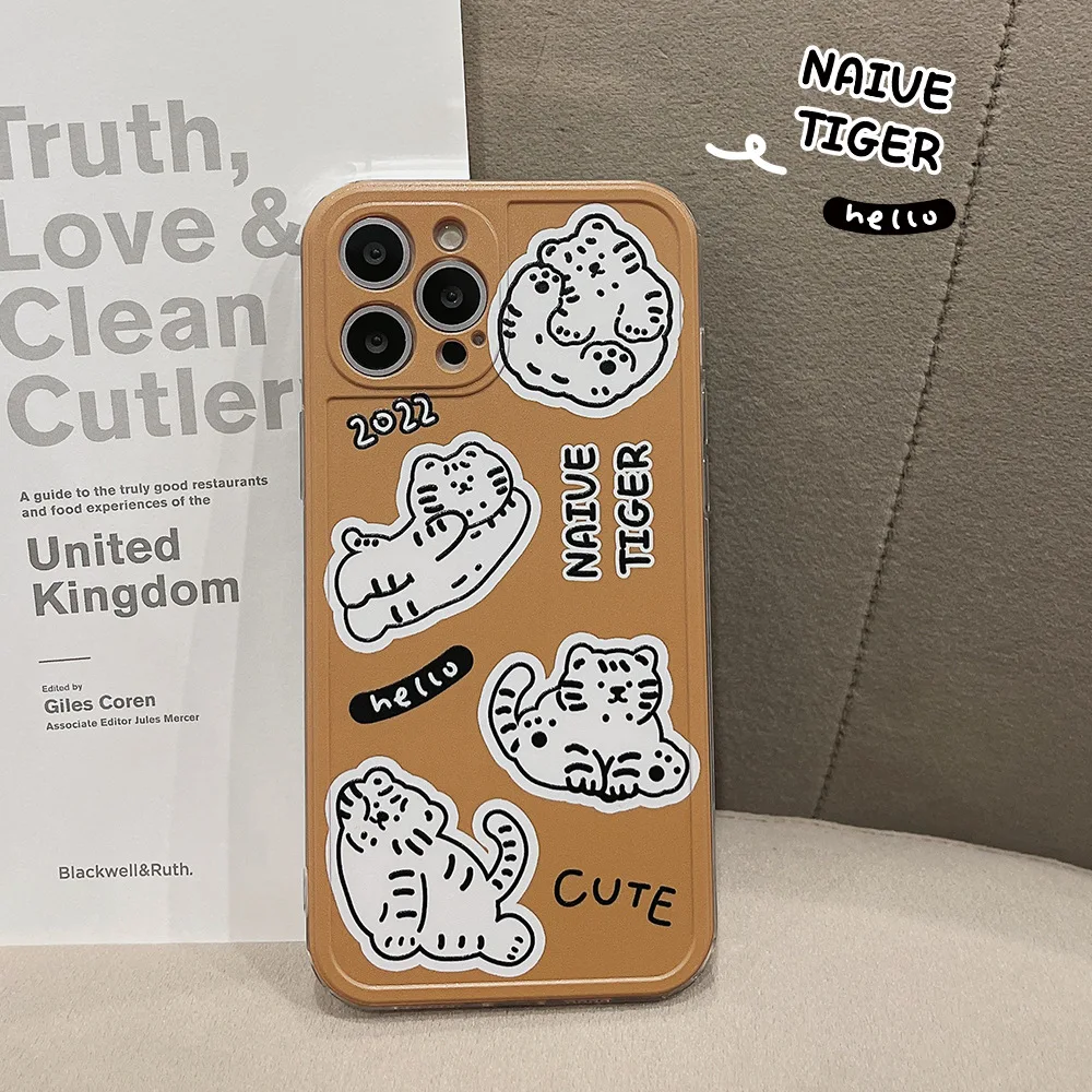 

Cute Cartoon 2022 Tigers Case Cover For iPhone 13 13mini 13Pro 13ProMax 12 12min 12Pro 12ProMax 11 11Pro 11ProMax X XS XSMAX XR