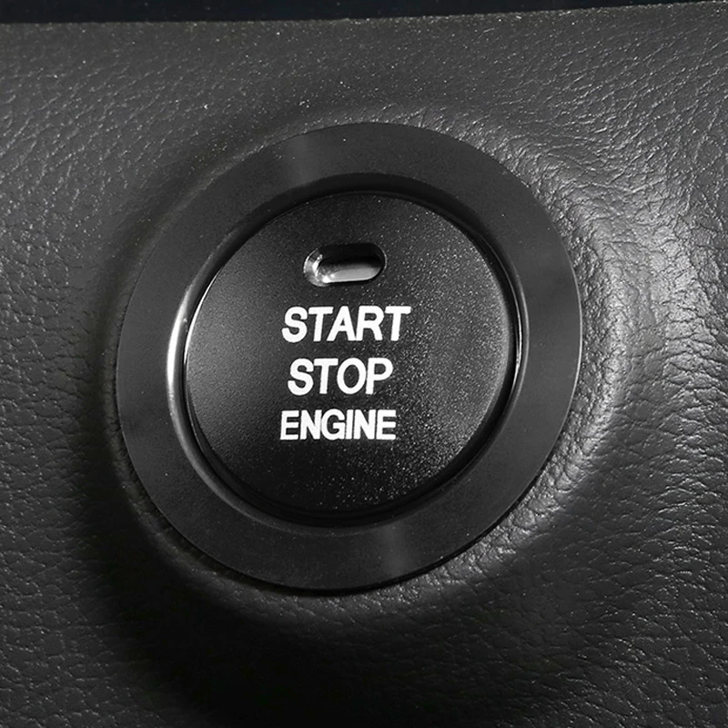

One-key start decorative ring ignition button decorative cover car interior stickers for Hyundai Sonata tenth generation