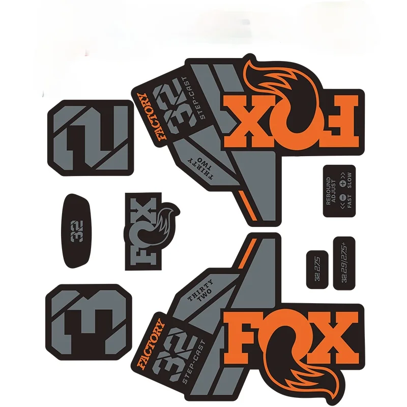 

2021 fox float factory 32 mountain bike front fork stickers bicycle fox32 LIGHTWEIGHT XC front fork decals MTB bike decal