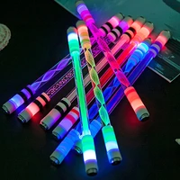 e15 illuminated spinning pen rolling pen special pen without refill for kids roalting rolling pole no oil luminous stick rod