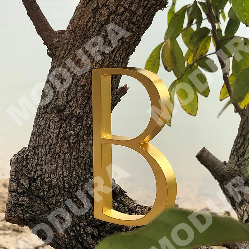 127 мм плавающий современный номер дома атласные латунные двери домашние адресные