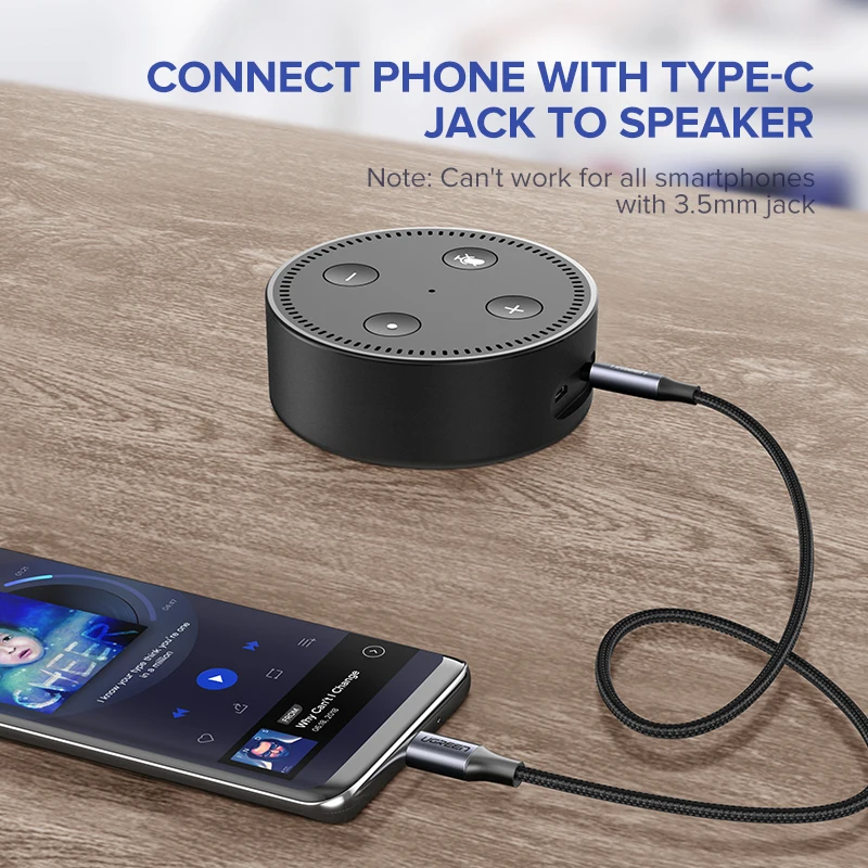 Ugreen USB C на 3 5 мм AUX Наушники Тип Jack адаптер аудио кабель для Huawei Mate 20 P30 Oneplus 7 pro Xiaomi Mi