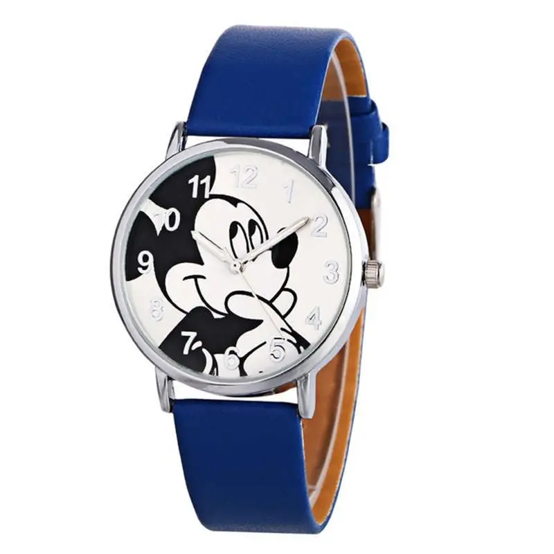 reloj mujer Fashion  watch Cute cartoon women quartz wristwatch children leather watches Unisex Clock Gift zegarki meskie